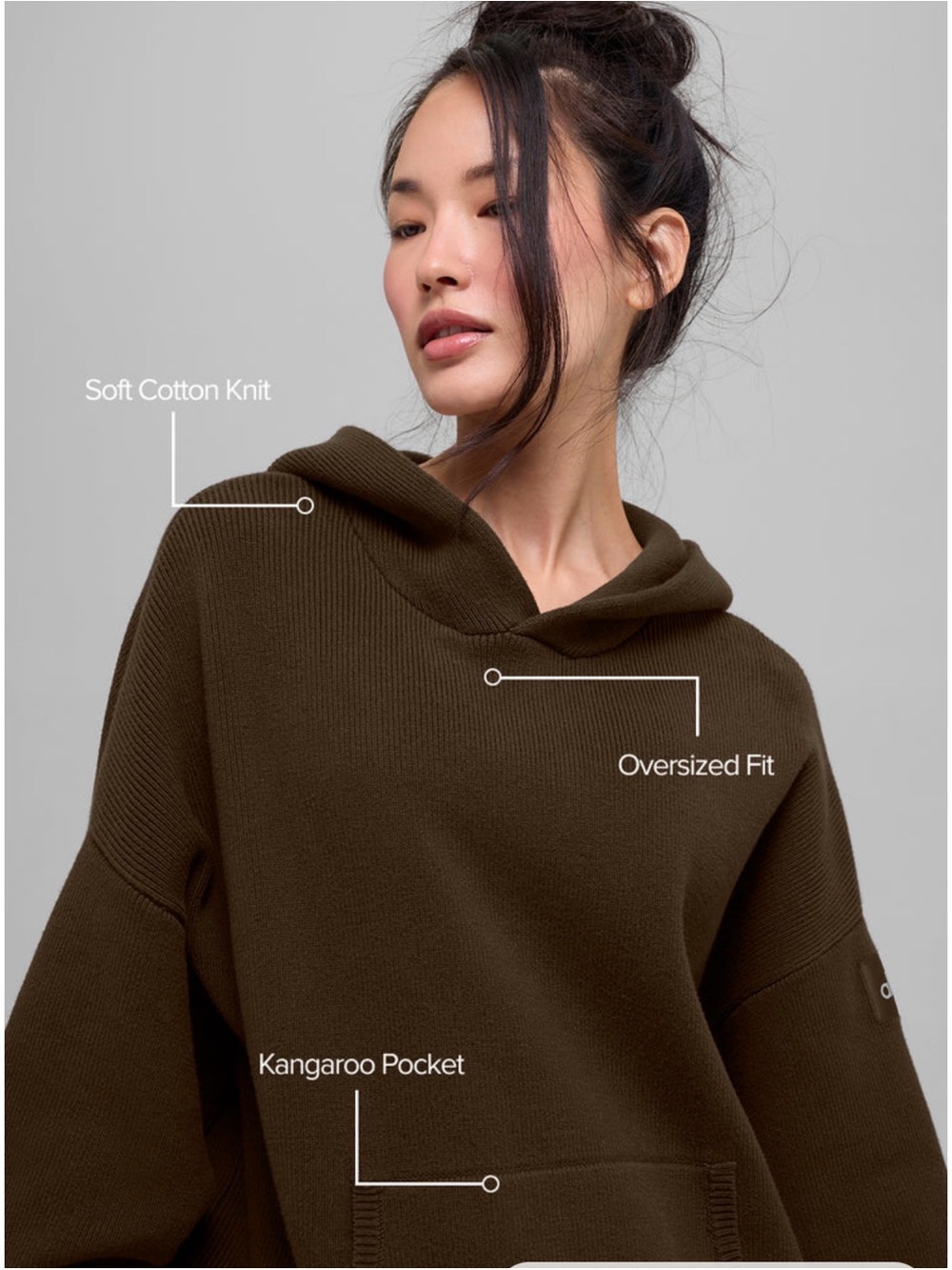 ALO Yoga Hoodie Scholar Hooded Sweater
Oversized Hoodie Brown Espresso M/L - Picture 3 of 10